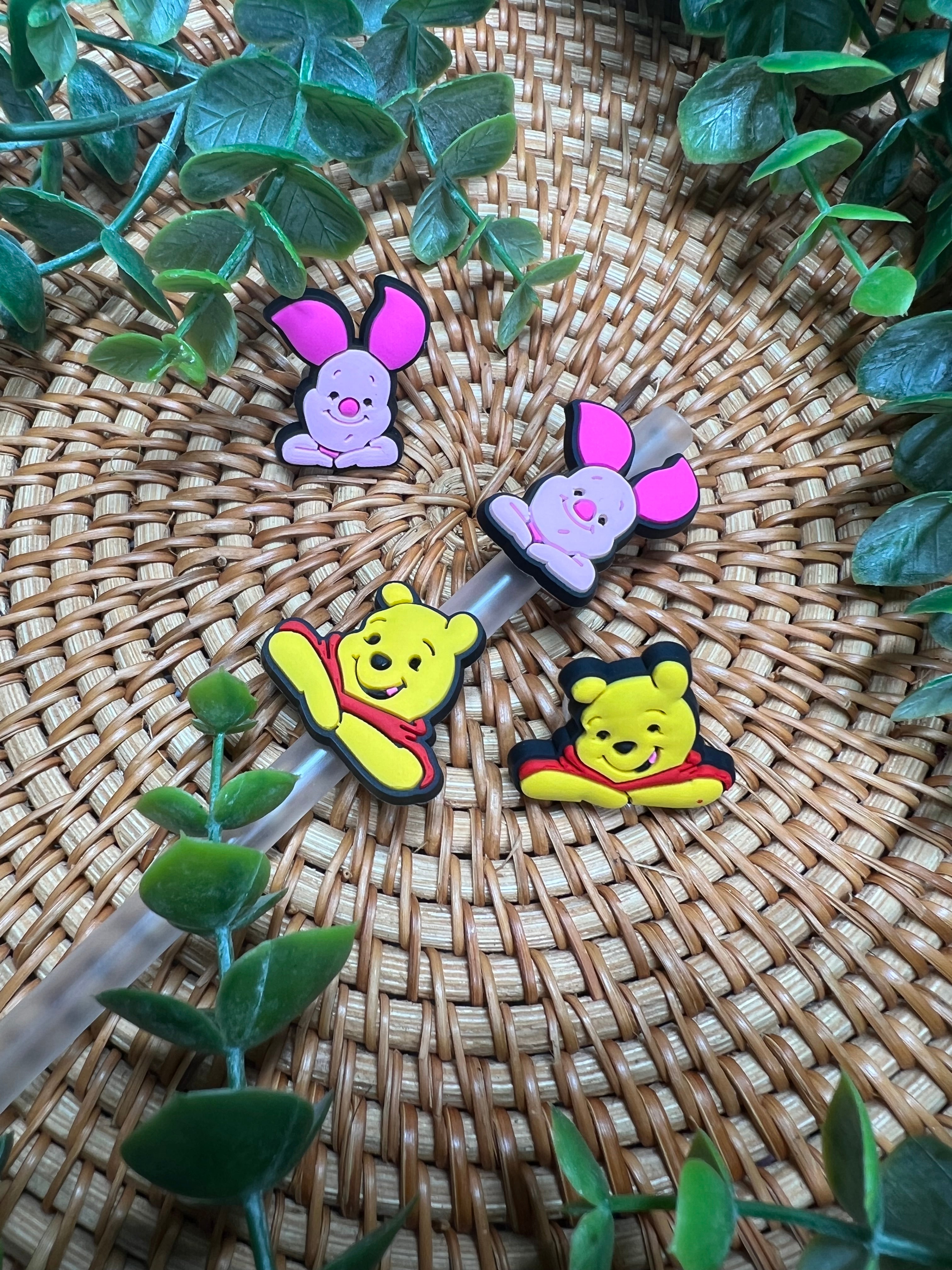 Pooh Straw Toppers – Alana Rose Bowtique